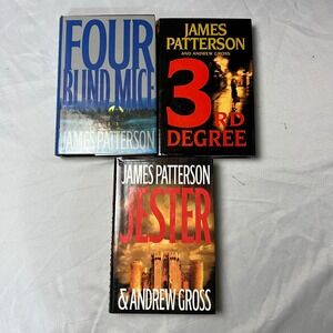 James Patterson Hardcover Book Lot of 3: Jester,‎ 3rd Degree, Four Blind Mice